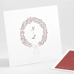 Carton d'invitation mariage Bel amour*Faire-part Elégant Sale