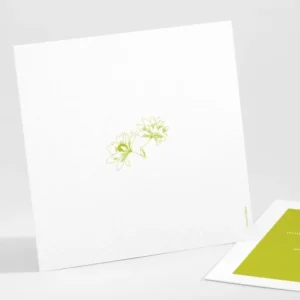 Carton d'invitation mariage Promesse fleurie*Faire-part Elégant Clearance