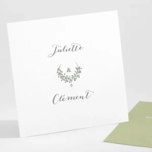 Carton d'invitation mariage Boheme chic*Faire-part Elégant Sale