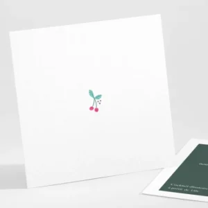 Carton d'invitation mariage Cherry cherry*Faire-part Elégant Best