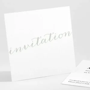 Carton d'invitation mariage Letter*Faire-part Elégant Best