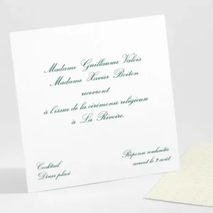 Carton d'invitation mariage Classique scandinave*Faire-part Elégant Sale