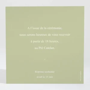 Carton d'invitation mariage Boheme chic*Faire-part Elégant Sale