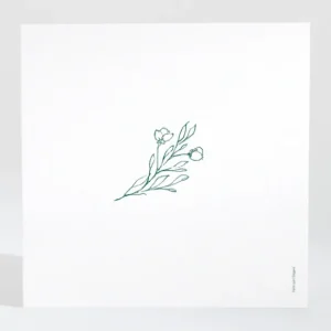 Carton d'invitation mariage Jolie fleur*Faire-part Elégant New