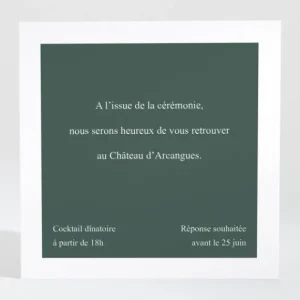 Carton d'invitation mariage Cherry cherry*Faire-part Elégant Best