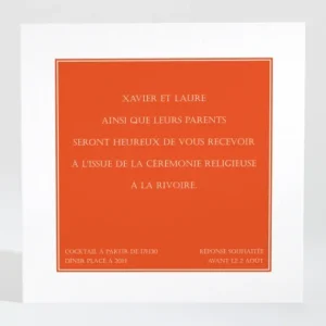 Carton d'invitation mariage Mimosa*Faire-part Elégant New