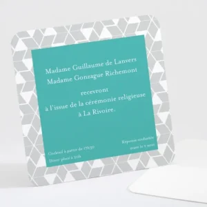 Carton d'invitation mariage Etoiles scandinaves*Faire-part Elégant Best