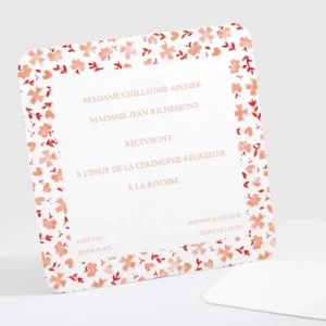 Carton d'invitation mariage Liberty leger*Faire-part Elégant Online