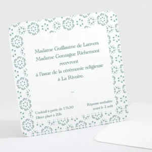 Carton d'invitation mariage Petit liberty etoiles*Faire-part Elégant Best