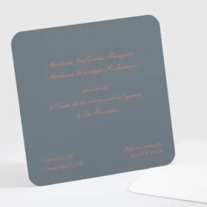 Carton d'invitation mariage Liberty elegant*Faire-part Elégant Hot