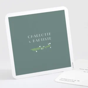 Carton d'invitation mariage Virtuosite*Faire-part Elégant Fashion