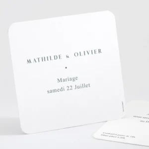 Carton d'invitation mariage Cliche*Faire-part Elégant Hot