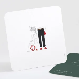 Carton d'invitation mariage Pays Basque*Faire-part Elégant New