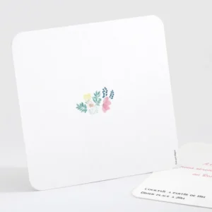 Carton d'invitation mariage Tendre Floraison*Faire-part Elégant Discount
