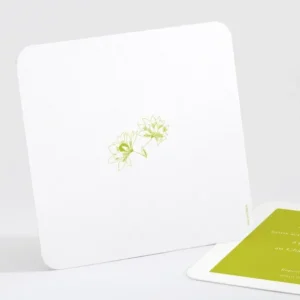 Carton d'invitation mariage Promesse fleurie*Faire-part Elégant Clearance