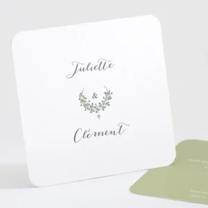 Carton d'invitation mariage Boheme chic*Faire-part Elégant Sale