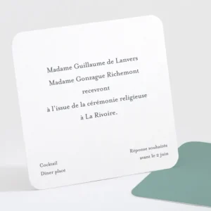 Carton d'invitation mariage Elegantes baies*Faire-part Elégant Sale