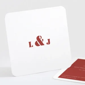 Carton d'invitation mariage Symphonie*Faire-part Elégant New