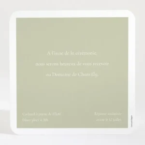 Carton d'invitation mariage Eternite*Faire-part Elégant Online