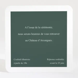 Carton d'invitation mariage Cherry cherry*Faire-part Elégant Best