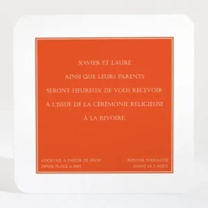 Carton d'invitation mariage Mimosa*Faire-part Elégant New