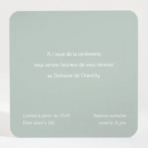 Carton d'invitation mariage Fifties*Faire-part Elégant Hot