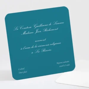 Carton d'invitation mariage Traditionnel triptyque*Faire-part Elégant Fashion