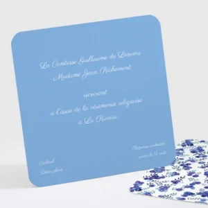 Carton d'invitation mariage Liberty groseilles*Faire-part Elégant Sale