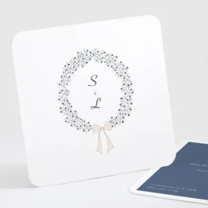 Carton d'invitation mariage Bel amour*Faire-part Elégant Sale