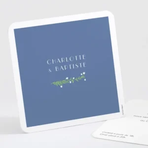 Carton d'invitation mariage Virtuosite*Faire-part Elégant Fashion