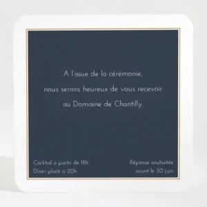 Carton d'invitation mariage Herbier*Faire-part Elégant Outlet