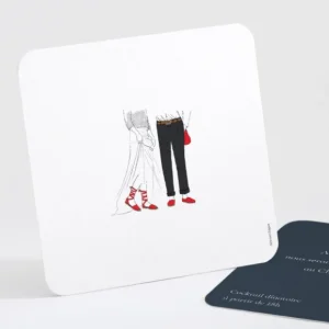 Carton d'invitation mariage Pays Basque*Faire-part Elégant New
