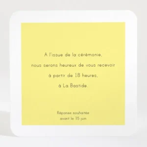 Carton d'invitation mariage Provence*Faire-part Elégant Discount