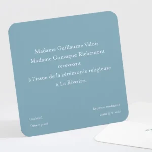 Carton d'invitation mariage Lauriers*Faire-part Elégant Hot