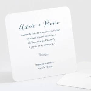 Carton d'invitation mariage Jolie fleur*Faire-part Elégant New