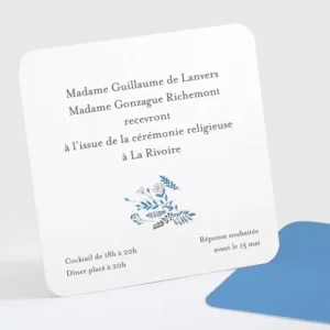 Carton d'invitation mariage Tourbillon*Faire-part Elégant Outlet
