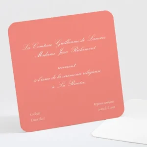 Carton d'invitation mariage Traditionnel triptyque*Faire-part Elégant Fashion