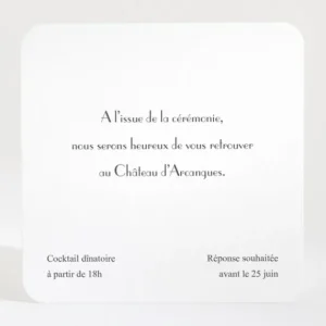 Carton d'invitation mariage Cherry cherry dore*Faire-part Elégant Sale