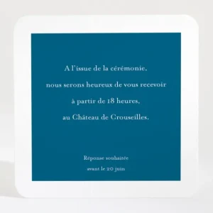 Carton d'invitation mariage Promesse fleurie*Faire-part Elégant Clearance