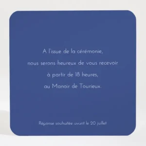 Carton d'invitation mariage Garden party*Faire-part Elégant Best