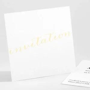 Carton d'invitation mariage Letter*Faire-part Elégant Best