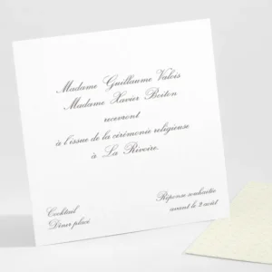 Carton d'invitation mariage Classique scandinave*Faire-part Elégant Sale