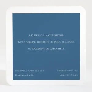 Carton d'invitation mariage Symphonie*Faire-part Elégant New