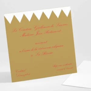 Carton d'invitation mariage Retro*Faire-part Elégant Online