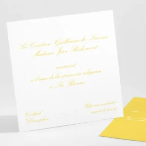 Carton d'invitation mariage Traditionnel couleur*Faire-part Elégant Best