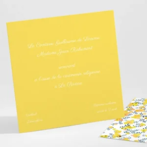 Carton d'invitation mariage Liberty groseilles*Faire-part Elégant Sale