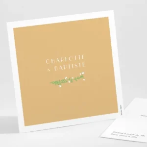 Carton d'invitation mariage Virtuosite*Faire-part Elégant Fashion