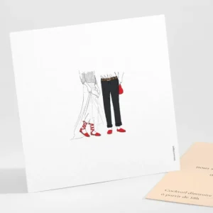 Carton d'invitation mariage Pays Basque*Faire-part Elégant New