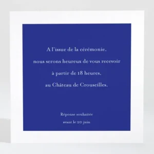 Carton d'invitation mariage Promesse fleurie*Faire-part Elégant Clearance