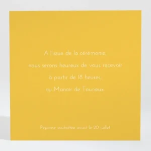 Carton d'invitation mariage Garden party*Faire-part Elégant Best